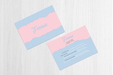 Roze en blauw
